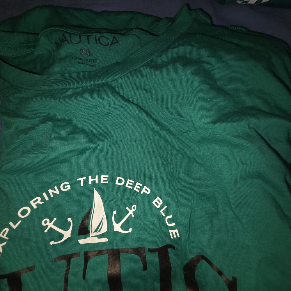 Nautica Men's Green T-Shirt Lot